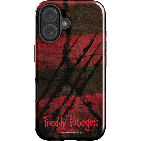 Nightmare on Elm Street Freddy Krueger Scratch iPhone 16 Plus Impact Case