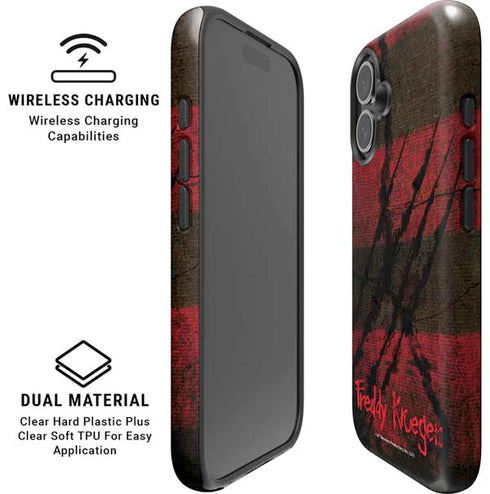 Nightmare on Elm Street Freddy Krueger Scratch iPhone 16 Plus Magsafe Impact Case