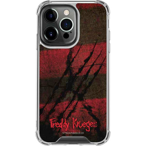 Nightmare on Elm Street Freddy Krueger Scratch iPhone 16 Pro Clear Case