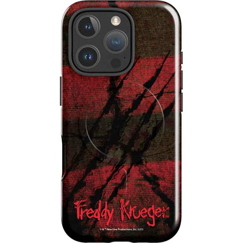 Nightmare on Elm Street Freddy Krueger Scratch iPhone 16 Pro Magsafe Impact Case