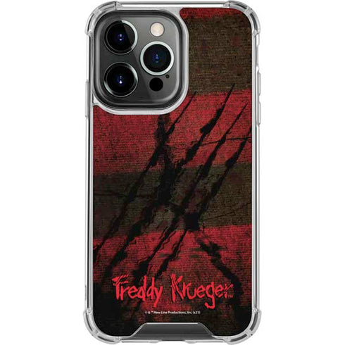 Nightmare on Elm Street Freddy Krueger Scratch iPhone 16 Pro Max Clear Case