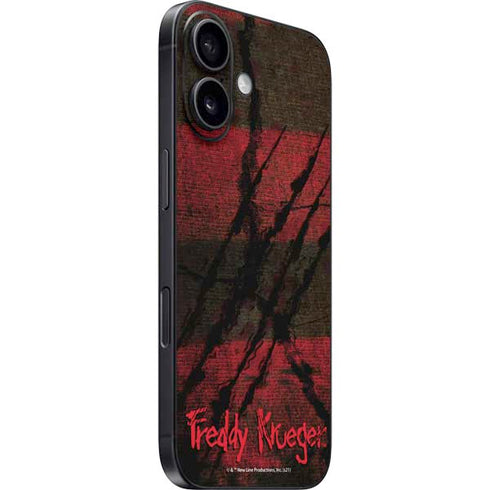 Nightmare on Elm Street Freddy Krueger Scratch iPhone 16 Skin