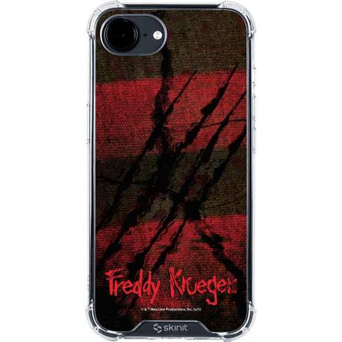 Nightmare on Elm Street Freddy Krueger Scratch iPhone 16e Clear Case