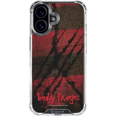 Nightmare on Elm Street Freddy Krueger Scratch iPhone 17 Clear Case