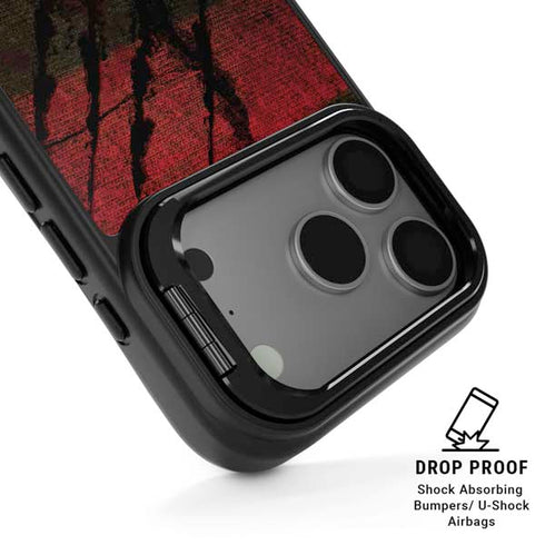 Nightmare on Elm Street Freddy Krueger Scratch iPhone 17 Pro Kickstand Case