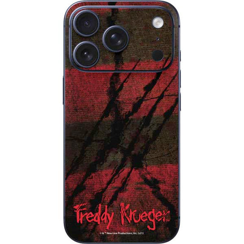 Nightmare on Elm Street Freddy Krueger Scratch iPhone 17 Pro Max Skin