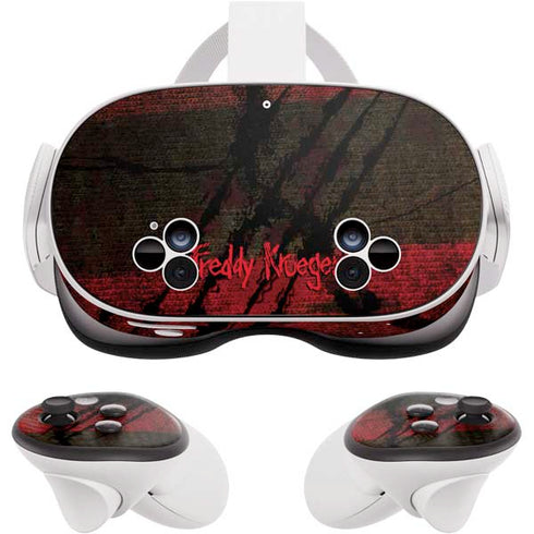 Nightmare on Elm Street Freddy Krueger Scratch Meta Quest 3S Skin