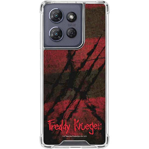 Nightmare on Elm Street Freddy Krueger Scratch Moto G 5G (2025) Clear Case