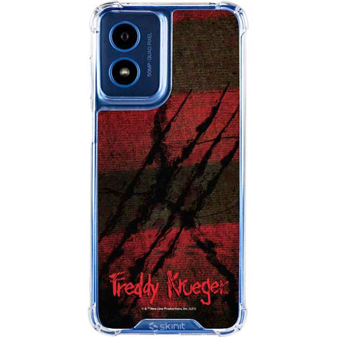 Nightmare on Elm Street Freddy Krueger Scratch Moto G 5G (2024) Clear Case