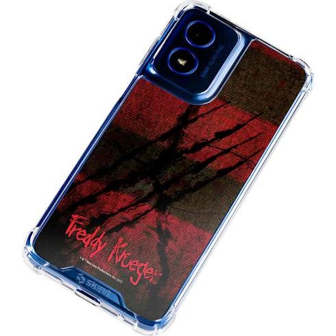 Nightmare on Elm Street Freddy Krueger Scratch Moto G 5G (2024) Clear Case