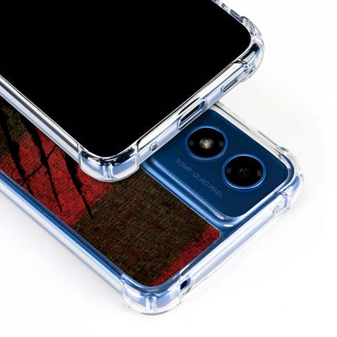 Nightmare on Elm Street Freddy Krueger Scratch Moto G 5G (2024) Clear Case