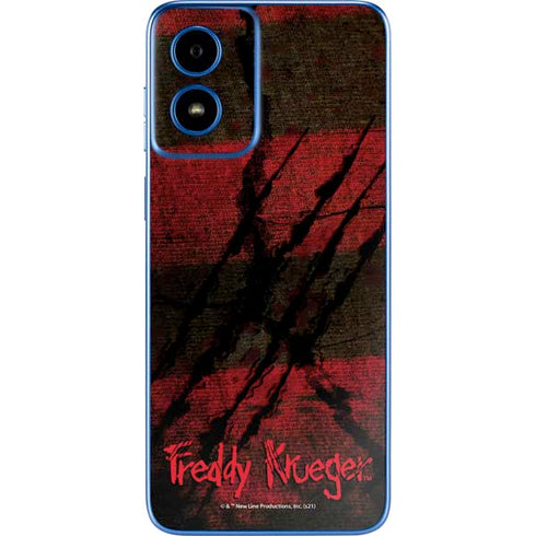 Nightmare on Elm Street Freddy Krueger Scratch Moto G Play 4G (2024) Skin