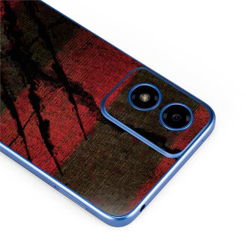 Nightmare on Elm Street Freddy Krueger Scratch Moto G Play 4G (2024) Skin