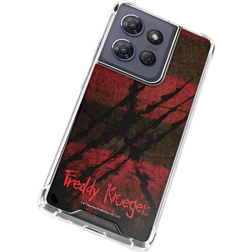 Nightmare on Elm Street Freddy Krueger Scratch Moto G Play 5G (2025) Clear Case