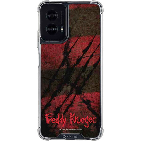 Nightmare on Elm Street Freddy Krueger Scratch Moto G Power 5G (2024) Clear Case