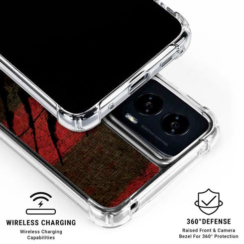Nightmare on Elm Street Freddy Krueger Scratch Moto G Power 5G (2024) Clear Case