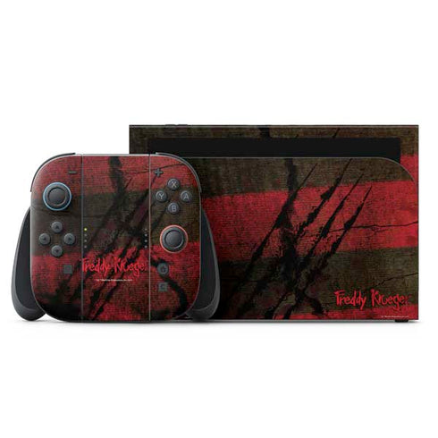 Nightmare on Elm Street Freddy Krueger Scratch Nintendo Skins
