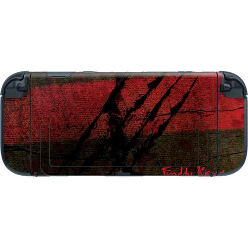 Nightmare on Elm Street Freddy Krueger Scratch Nintendo Switch 2 (2025) with Joy-Con Skin