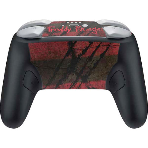 Nightmare on Elm Street Freddy Krueger Scratch Nintendo Switch 2 (2025) Pro Controller Skin