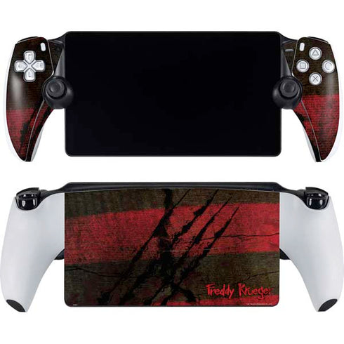 Nightmare on Elm Street Freddy Krueger Scratch PlayStation Portal Remote Player Skin