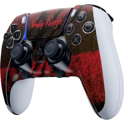 Nightmare on Elm Street Freddy Krueger Scratch PS5 DualSense Edge Pro Controller Skin