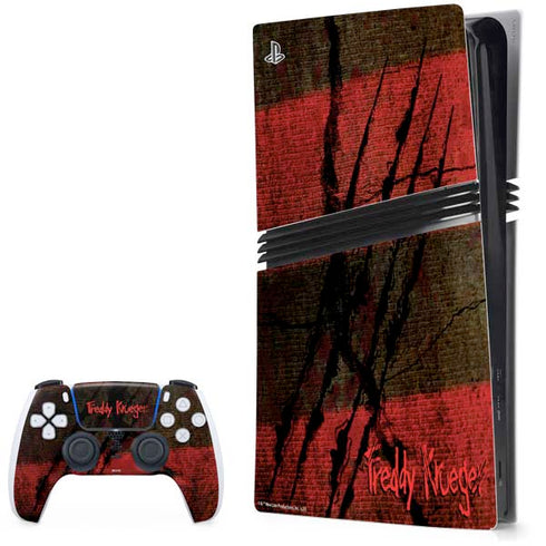 Nightmare on Elm Street Freddy Krueger Scratch PS5 Pro Bundle Skin