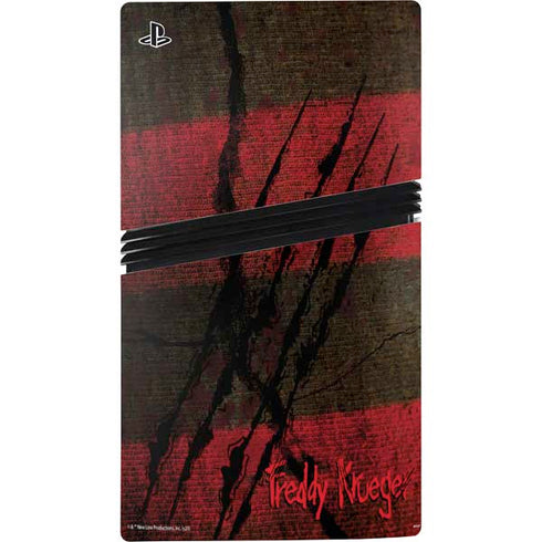 Nightmare on Elm Street Freddy Krueger Scratch PS5 Pro Console Skin