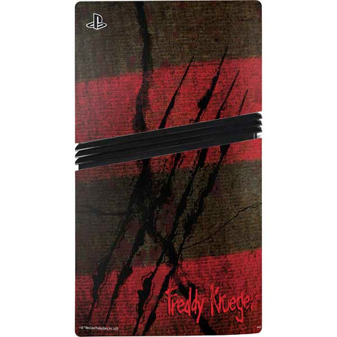 Nightmare on Elm Street Freddy Krueger Scratch PS5 Pro Disk Bundle Skin