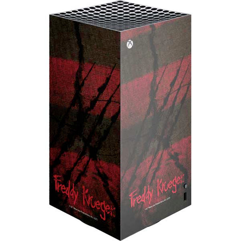 Nightmare on Elm Street Freddy Krueger Scratch XBox Series X Digital Edition Console Skin