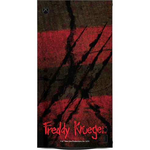 Nightmare on Elm Street Freddy Krueger Scratch XBox Series X Digital Edition Console Skin