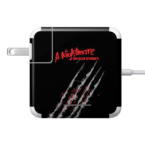Nightmare on Elm Street Freddy Krueger Slash 85W Power Adapter (15 and 17 inch MacBook Pro Charger) Skin