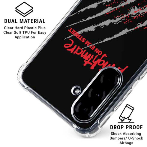 Nightmare on Elm Street Freddy Krueger Slash Galaxy A36 5G Clear Case
