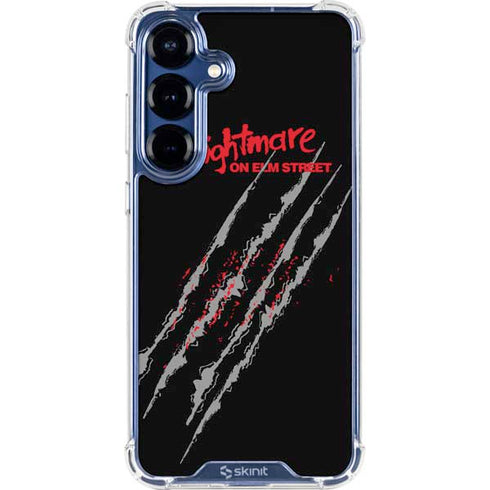 Nightmare on Elm Street Freddy Krueger Slash Galaxy S25 Clear Case