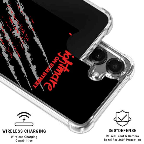 Nightmare on Elm Street Freddy Krueger Slash Galaxy S26 Clear Case