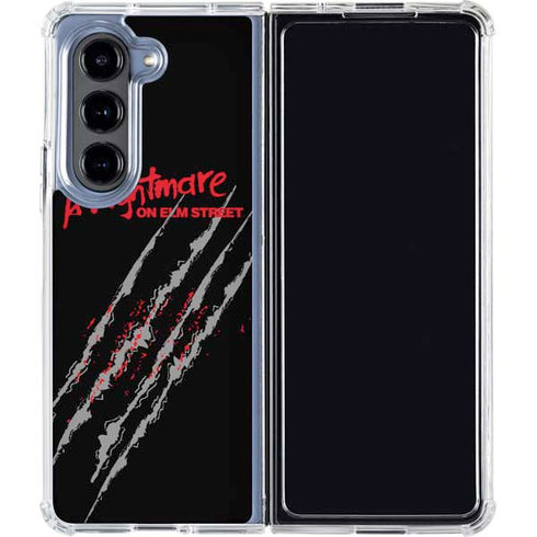 Nightmare on Elm Street Freddy Krueger Slash Galaxy Z Fold5 5G Clear Case