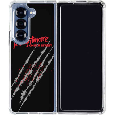 Nightmare on Elm Street Freddy Krueger Slash Galaxy Z Fold6 Clear Case
