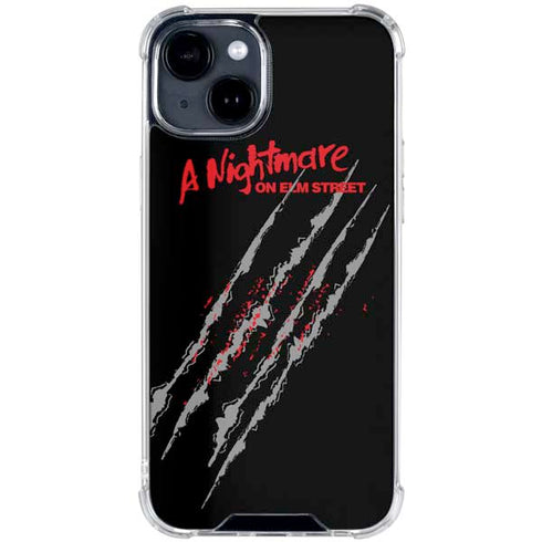Nightmare on Elm Street Freddy Krueger Slash iPhone 15 Clear Case