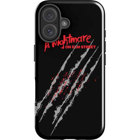 Nightmare on Elm Street Freddy Krueger Slash iPhone 16 Plus Impact Case