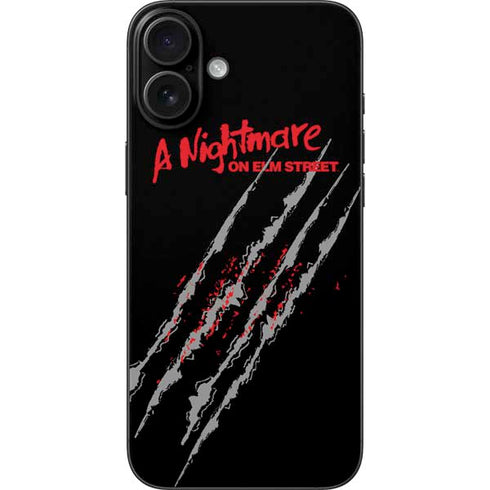 Nightmare on Elm Street Freddy Krueger Slash iPhone 16 Plus Skin