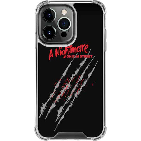 Nightmare on Elm Street Freddy Krueger Slash iPhone 16 Pro Clear Case