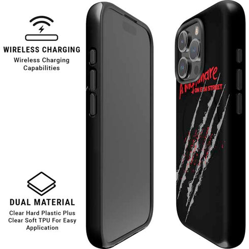 Nightmare on Elm Street Freddy Krueger Slash iPhone 16 Pro Max Magsafe Impact Case