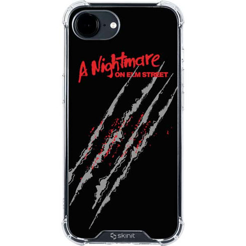 Nightmare on Elm Street Freddy Krueger Slash iPhone 16e Clear Case