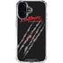 Nightmare on Elm Street Freddy Krueger Slash iPhone 17 Clear Case