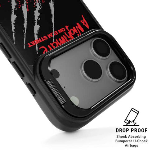 Nightmare on Elm Street Freddy Krueger Slash iPhone 17 Pro Max Kickstand Case