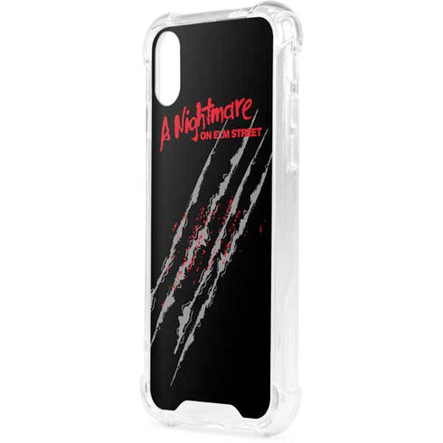Nightmare on Elm Street Freddy Krueger Slash iPhone XS Clear Case