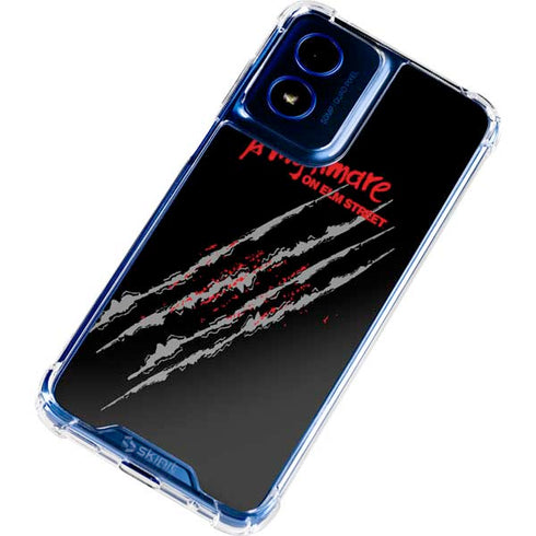Nightmare on Elm Street Freddy Krueger Slash Moto G 5G (2024) Clear Case