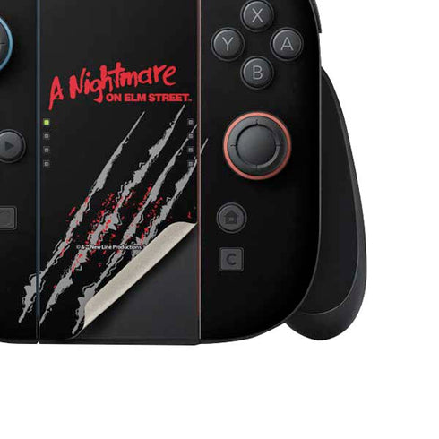 Nightmare on Elm Street Freddy Krueger Slash Nintendo Switch 2 (2025) Joy-Con Controller Skin