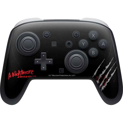 Nightmare on Elm Street Freddy Krueger Slash Nintendo Switch 2 (2025) Pro Controller Skin