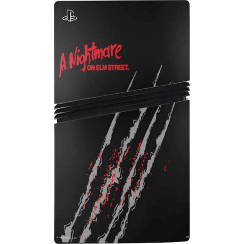 Nightmare on Elm Street Freddy Krueger Slash PS5 Pro Console Skin