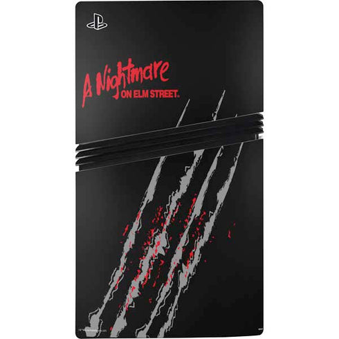 Nightmare on Elm Street Freddy Krueger Slash PS5 Pro Disk Console Skin